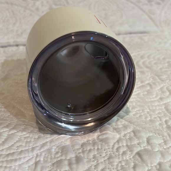 Rae Dunn Santa and Elf stemless wine glasses with lids - Picture 13 of 15